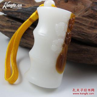 新疆和田玉特级羊脂白玉手把件质地细腻籽料原石步步高升把件正品